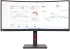 Монитор LENOVO ThinkVision T34w-30 - 34" WQHD 3440x1440, VA дисплей, антирефлексно покритие 21:9, 1500 R, 4 ms., 60 Hz, Черен снимка 1