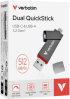 Verbatim USB флаш памет Dual QuickStick, USB Type A-Type C, 512 GB снимка 2