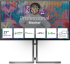 Монитор AOC U27U3CV, 27" Nano IPS WLED, 3840x2160 60Hz, 4ms GtG, 400cd m-2, 1300:1, 2xHDMI, DP, USB hub снимка 1