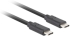 Кабел/адаптер Lanberg USB-C M-M 3.1 gen 2 cable 1m 10GB-s pd100w black снимка 2