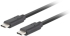 Кабел/адаптер Lanberg USB-C M-M 3.1 gen 2 cable 1m 10GB-s pd100w black снимка 1