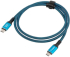 Кабел/адаптер Lanberg USB-C M-M 4.0 cable 1.5m 240w 8k 60hz black-blue снимка 2