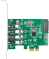 Мрежова LAN карта/адаптер Lanberg pci express x1 card--4x USB-A 3.1 gen1 low profile снимка 2
