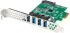 Мрежова LAN карта/адаптер Lanberg pci express x1 card--4x USB-A 3.1 gen1 low profile снимка 3