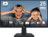Монитор MSI PRO MP251- 24.5", 1920x1080 FHD, 16:9, IPS против отблясъци, 100Hz, 1ms/4ms, 300nits, 1300:1, 178/178, Черен снимка 1