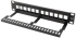 Пач панел Lanberg patch panel blank 12 port 1U with organizer for keystone modules black снимка 3