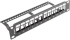 Пач панел Lanberg patch panel blank 12 port 1U with organizer for keystone modules black снимка 1
