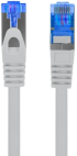 Медна пач корда Lanberg patchcord CAT.6a s-ftp lszh cca 1.5m grey fluke passed снимка 2
