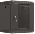Шкаф за техника - Rack Lanberg rack cabinet 10" wall-mount 6U-300x300 (flat pack) with glass door black снимка 1