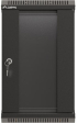 Шкаф за техника - Rack Lanberg rack cabinet 10" wall-mount 9U-300x300 (flat pack) with glass door black снимка 2