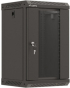 Шкаф за техника - Rack Lanberg rack cabinet 10" wall-mount 9U-300x300 (flat pack) with glass door black снимка 1