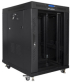 Шкаф за техника - Rack Lanberg rack cabinet 19" free-standing 15U-800x1000 (flat pack) with glass door lcd black v2 снимка 2