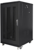 Шкаф за техника - Rack Lanberg rack cabinet 19" free-standing 22U-600x800 (flat pack) with mesh door black снимка 1