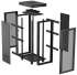 Шкаф за техника - Rack Lanberg rack cabinet 19" free-standing 32U-600X1000 (FLAT PACK) with mesh door LCD black снимка 7