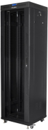 Шкаф за техника - Rack Lanberg rack cabinet 19" free-standing 42U-600x600 (flat pack) with glass door lcd black v2 снимка 1