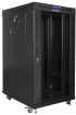 Шкаф за техника - Rack Lanberg rack cabinet 19" free-standing 22U-800x800 (flat pack) with glass door lcd black v2 снимка 2