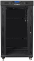 Шкаф за техника - Rack Lanberg rack cabinet 19" free-standing 22U-800x800 (flat pack) with glass door lcd black v2 снимка 5