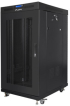 Шкаф за техника - Rack Lanberg rack cabinet 19" free-standing 22U-800x800 (flat pack) with glass door lcd black v2 снимка 1