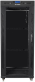 Шкаф за техника - Rack Lanberg rack cabinet 19" free-standing 27U-800x1200 (flat pack) with glass door lcd black снимка 3