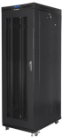 Шкаф за техника - Rack Lanberg rack cabinet 19" free-standing 27U-800x1200 (flat pack) with mesh door lcd black снимка 1