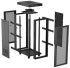 Шкаф за техника - Rack Lanberg rack cabinet 19" free-standing 32U-600X800 (FLAT PACK) with mesh door LCD black снимка 4