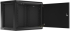 Шкаф за техника - Rack Lanberg rack cabinet 19" wall-mount 9U-600x450 for self-assembly with metal door  black (flat pack) снимка 2