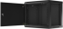 Шкаф за техника - Rack Lanberg rack cabinet 19" wall-mount 9U-600x450 for self-assembly with metal door  black (flat pack) снимка 4