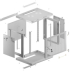 Шкаф за техника - Rack Lanberg rack cabinet 19" wall-mount 9U-600x450 with perforated door grey (flat pack) снимка 8