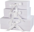  Office 1 Кутия Gift Box, с магнитно затваряне, сгъваема, 33 х 27 х 12 cm, бяла снимка 5
