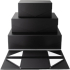  Office 1 Кутия Matt, с магнитно затваряне, сгъваема, 31 х 20 х 10 cm, черна снимка 5