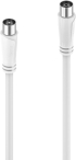 Коаксиален кабел HAMA - 1.5 м., 90 dB, Бял; HAMA-205045 снимка 2