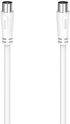 Коаксиален кабел HAMA - 5 м., 90 dB, Бял; HAMA-205047 снимка 1