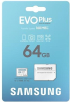 Samsung EVO Plus - micro SDXC, UHS-I, 64GB, Адаптер; MB-MC64SA/EU снимка 4
