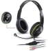 Genius слушалки с микрофон Headset HS-400A - 3.5 mm, Mic, Черни/Зелени снимка 2