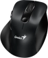 Genius безжина безшумна мишка Wireless Silent Mouse Ergo 9000S - Silent, Bluetooth, 2.4G, Черна снимка 3
