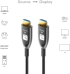 Кабел/адаптер Techly Active Optical Cable HDMI 2.1 8K 48Gbps eARC HDMI A-A M-M, 30 метра снимка 3