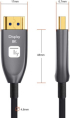 Кабел/адаптер Techly Active Optical Cable HDMI 2.1 8K 48Gbps eARC HDMI A-A M-M, 30 метра снимка 4