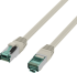 Медна пач корда RJ45 Patch Cord Cat.6A S-FTP LSZH 1x90° grey 1 m снимка 3