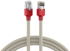 Медна пач корда RJ45 Patch Cord Cat.5e F-UTP red crossed grey 2 метра снимка 2