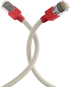 Медна пач корда RJ45 Patch Cord Cat.5e F-UTP red crossed grey 2 метра снимка 3