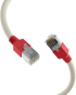 Медна пач корда RJ45 Patch Cord Cat.5e F-UTP red crossed grey 2 метра снимка 4