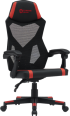 Геймърски стол CANYON gaming chair Flow MCH01 Mesh Black Red снимка 2