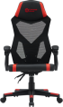 Геймърски стол CANYON gaming chair Flow MCH01 Mesh Black Red снимка 1
