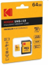 Micro SDXC 64GB KODAK 90-25MB-s Cl10 V10 + Adapter снимка 2