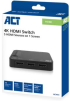 Кабел/адаптер HDMI превключвател ACT AC7841, 3D, 4K@60Hz, Черен снимка 3