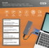 DIGITUS DA-71156 :: Външна кутия USB за M.2 NVMe +SATA, HHD, SSD, USB 3.1 Gen2, 10Gbps(NVMe), 6Gbps(SATA), алуминиев корпус снимка 7