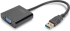  DIGITUS DA-70840 :: Конвертор USB 3.2 към VGA, FullHD 1080p, черен снимка 1