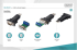  DIGITUS DA-70157 :: Конвертор, USB 2.0 към сериен порт, RS-232, RS-485, DB9x1, 0.8 м снимка 4