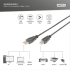 DIGITUS AK-300105-030-S :: Кабел USB 2.0, A-B, M-M, черен, 3.0 м снимка 2