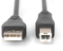 DIGITUS AK-300105-018-S :: Кабел USB 2.0, A-B, M-M, черен, 1.8 м снимка 3